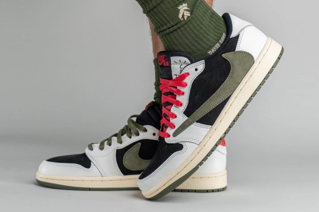 Nike Travis Scott Air Jordan 1 WMNS Olive Sneaker Release Date