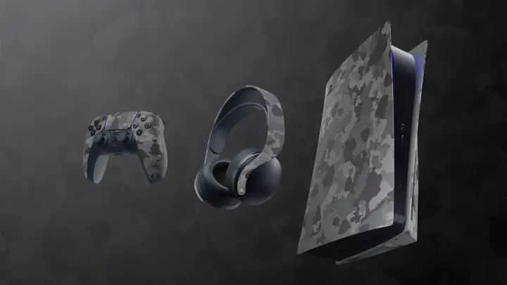 Grey Camouflage Pulse 3D Wireless Geadset Playstation