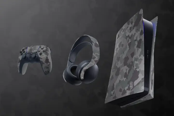Grey Camouflage Pulse 3D Wireless Geadset Playstation