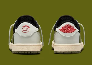 Travis scott air kordan 1 Low Olive Reverse Mocha Release