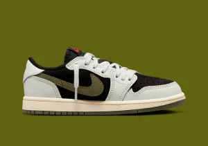 Travis scott air kordan 1 Low Olive Reverse Mocha Release