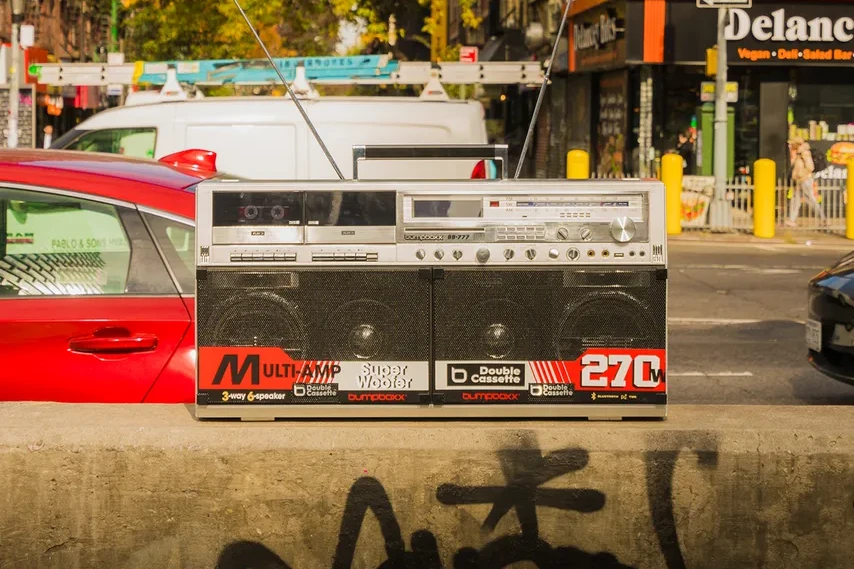 Boombox, Ghettoblaster, Rap, HipHop, Breakdance, Skateboarding