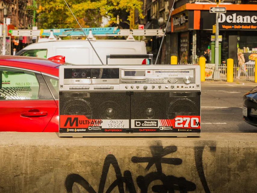 Boombox, Ghettoblaster, Rap, HipHop, Breakdance, Skateboarding